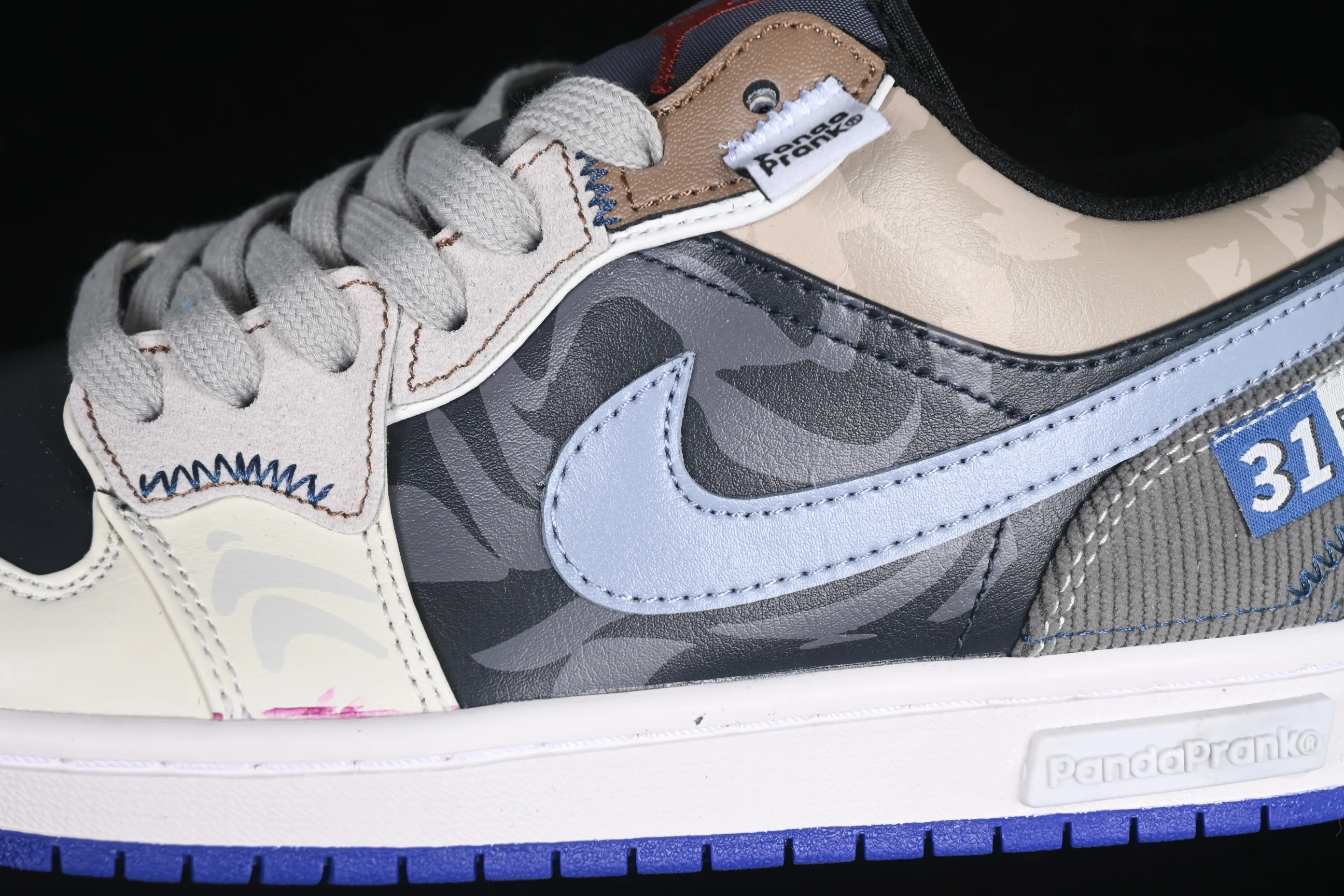 All categories Air Jordan Jordan series basketball shoes Air Jordan 1 Low Air Jordan 1 Low AJ1 Joe 1 Panda Prank Flying Skyline Burning Black Brown Blue Low-top Retro Basketball Shoes 553558-154